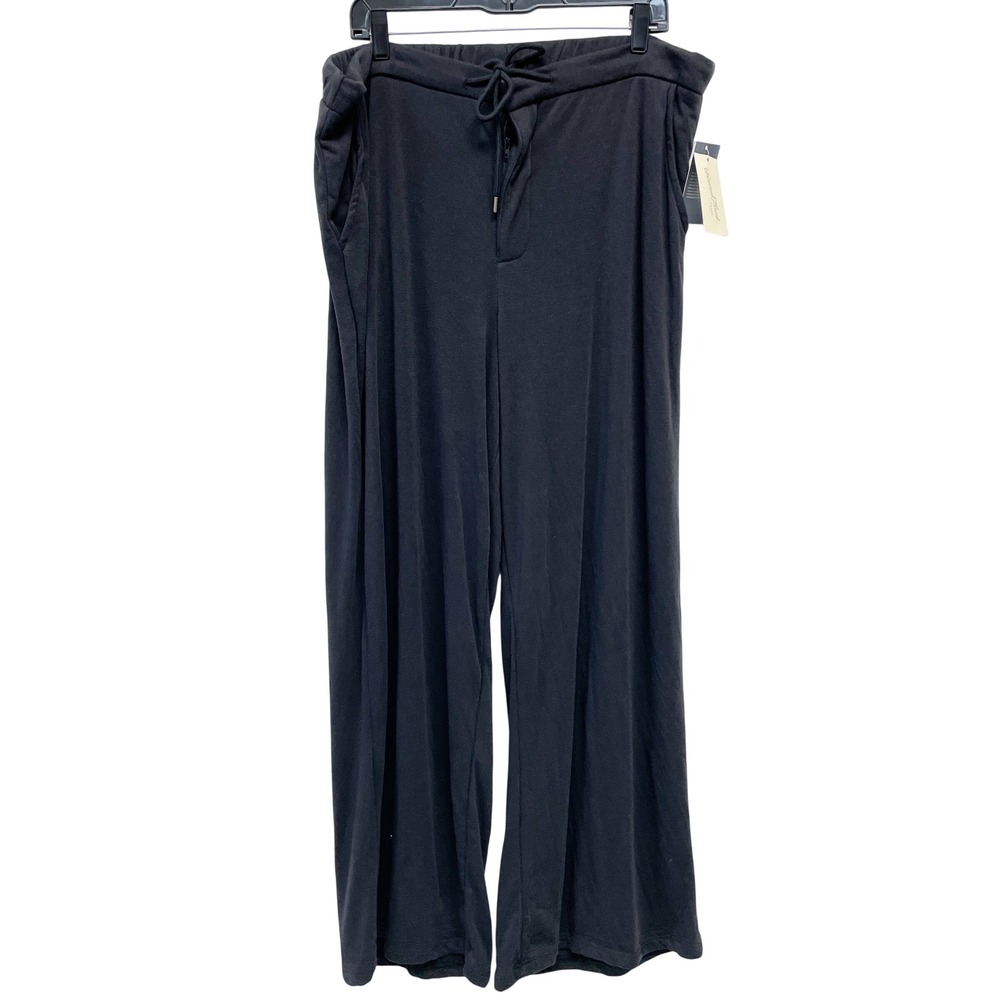 Universal Thread Women's Black Wide Leg Drawstring Lounge Pants Size XXL‎